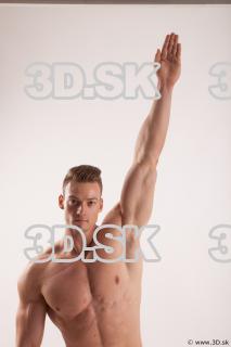 Arm flexing reference of nude Andrew 0005